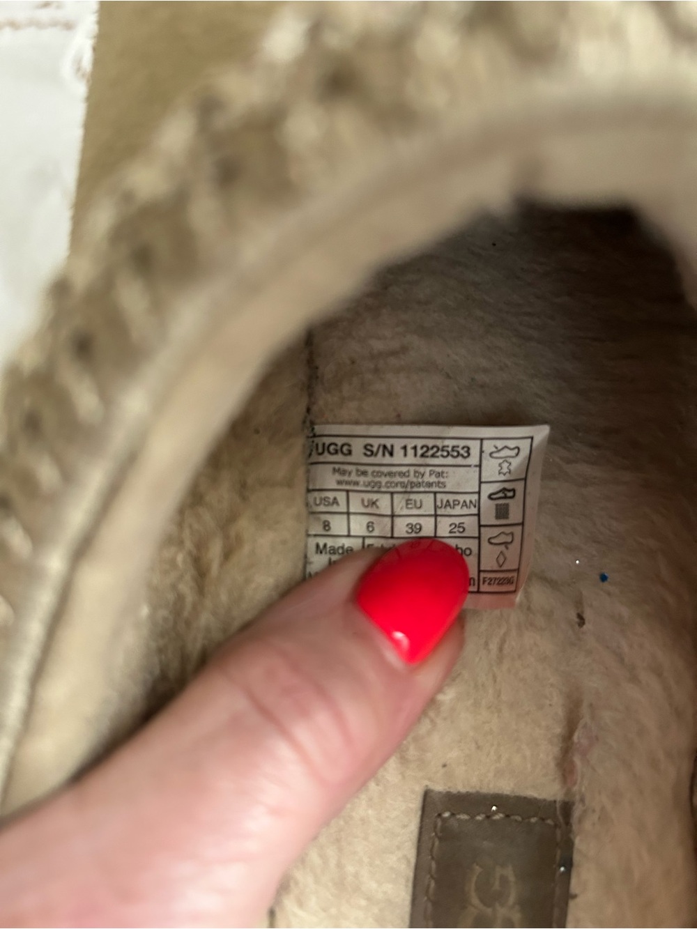 UGG Slip-On Shearling Lined Clog - Chestnut Tan - Picture 5 of 5